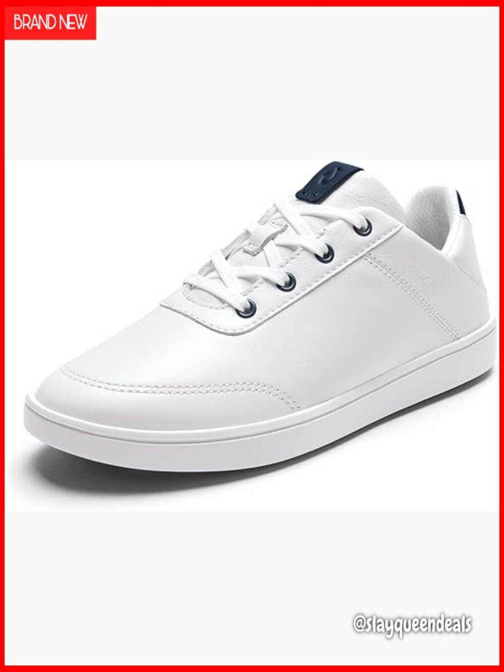 Waterproof Leather Golf Shoes, Athletic Lace-Up Design, Drop-in Heel